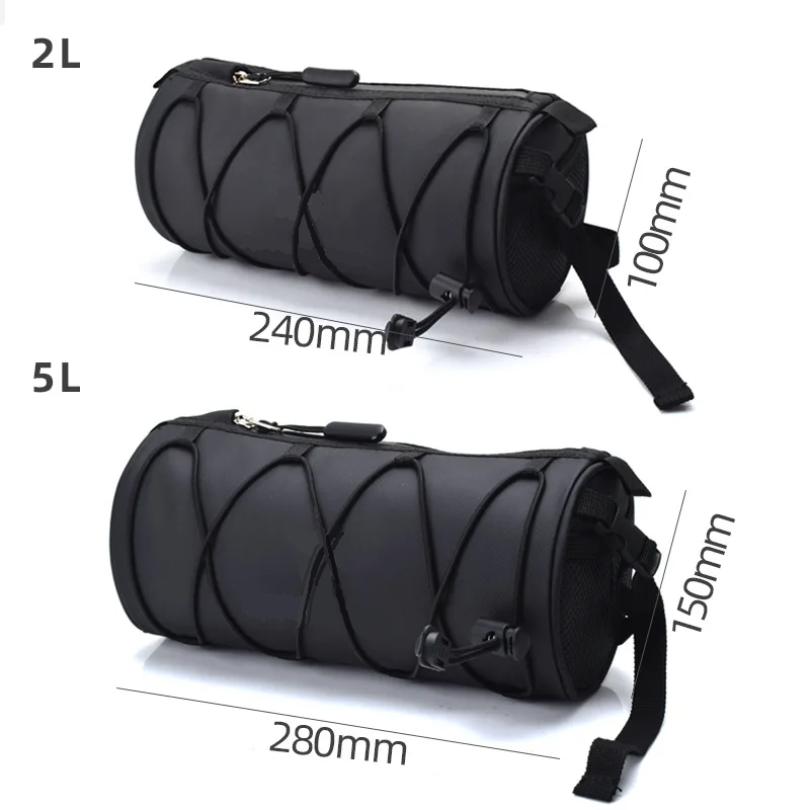 Cycling Journey - 2L 5L バイクハンドルバーバッグ、自転車フロントバッグショルダーバッグ収納バッグ、ショルダーストラップ付き、ロードバイク、マウンテンバイク、サイクリング、旅行用