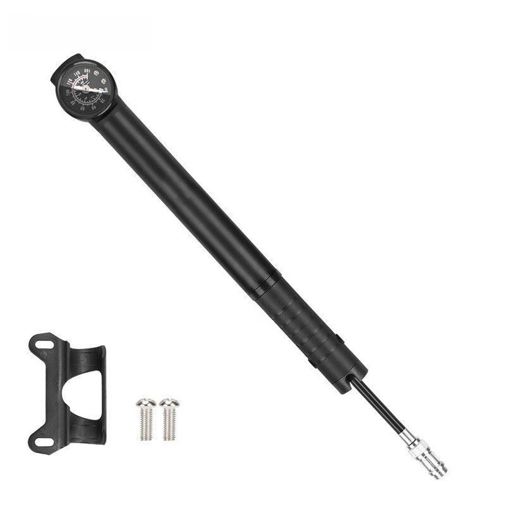 Bike Pump Frame Mount - 軽量デュアルシリンダーバイクポンプ 160 PSI、リアルタイム圧力監視機能付き、アルミニウム合金製、158g、フレームマウント