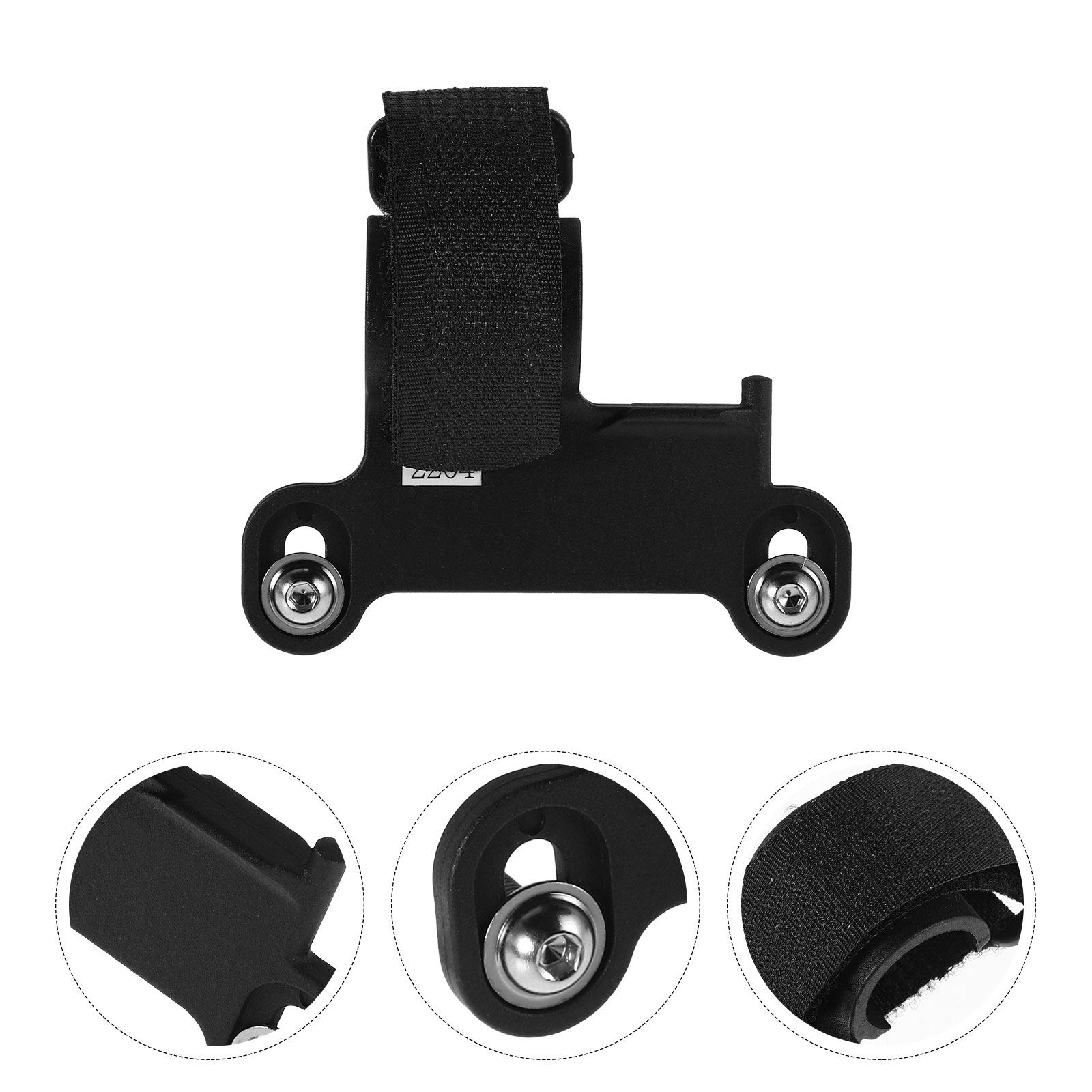 Bike Pump Frame Mount - コンパクトバイクポンプホルダー ナイロンストラップマウント ロードサイクリングフレーム用 頑丈なポンプ固定クリップ ハンズフリーインフレーターサポート サイクリング用