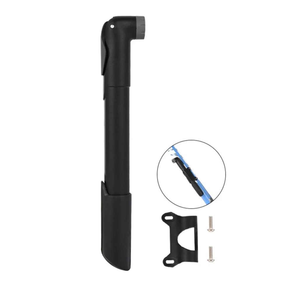 Bike Pump Frame Mount - ポータブルバイクポンプ 120PSI - 取付ブラケット付き自転車タイヤインフレーター、マウンテンロードバイクの緊急修理用、防錆仕様