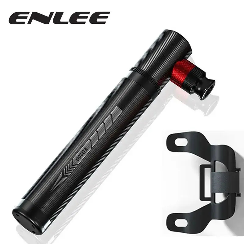 Bike Pump Frame Mount - ENLEE ミニポータブルバイクポンプ ユニバーサルバルブ ロードマウンテンバイク バスケットボール ホームサイクリングアクセサリー用