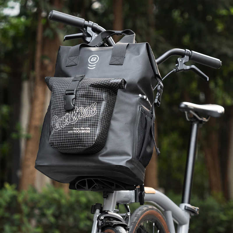 Commuting With Bike - 多機能トラベルバッグ折りたたみ自転車フロントバッグアウトドアハイキングハンドバッグシングルショルダーバッグ通勤バッグツールバッグ自転車バッグ