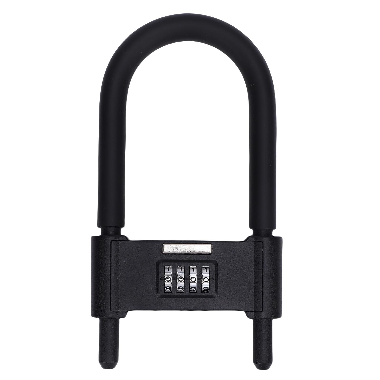 U Lock Heavy Duty - 自転車Uロック 4桁ダイヤル式南京錠 頑丈な盗難防止Uロック 調整可能なシャックル付き ガラスドア ゲート