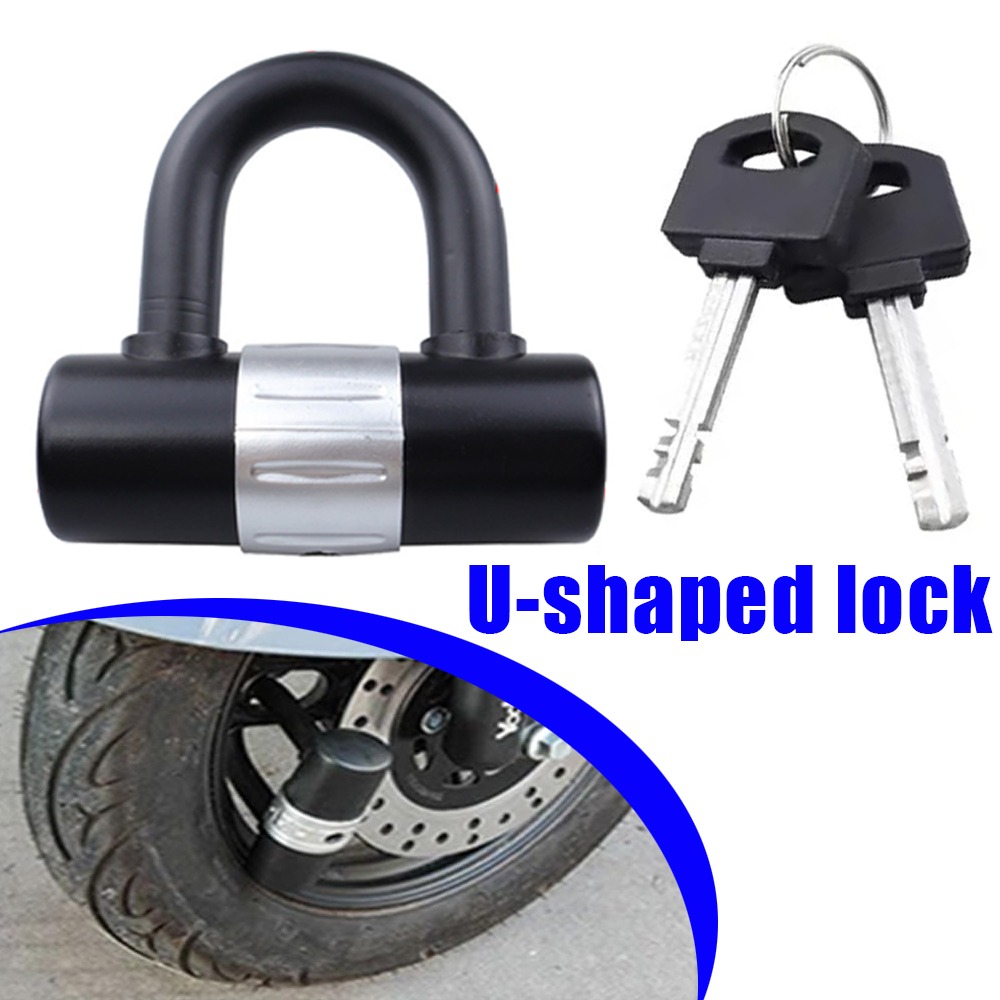 U Lock Heavy Duty - 1個入り 電動車両/マウンテンバイク用ヘビーデューティーUロック Cレベル 盗難防止南京錠 防水・耐油圧せん断セキュリティ