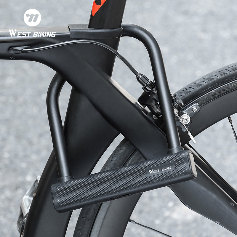 U Lock Heavy Duty - WEST BIKING MTB ロードバイクオートバイ U ロック高耐久盗難防止電動自転車南京錠高セキュリティドアロック自転車アクセサリー