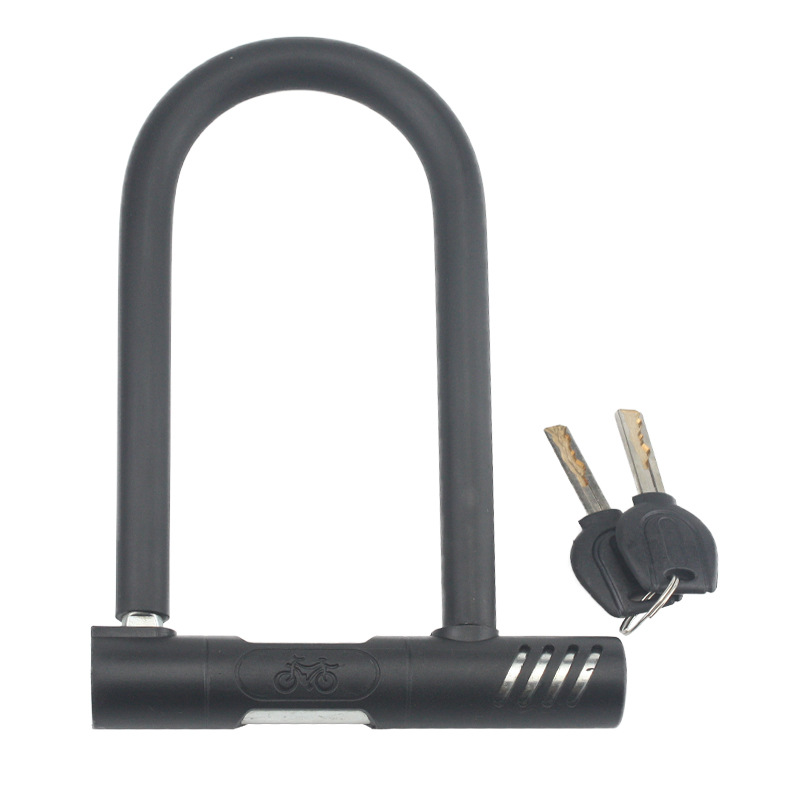 U Lock Heavy Duty - 頑丈な盗難防止U字ロック シリコン製厚型耐切創自転車ロック バイク・スクーター・サイクリングセキュリティ用