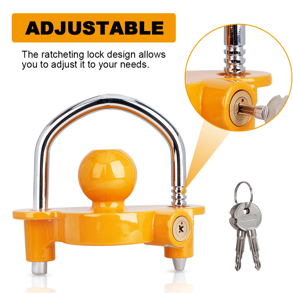 トレーラー用ユニバーサルロックモーター,頑丈,盗難防止,キャ - U Lock Heavy Duty のレビューと価格
