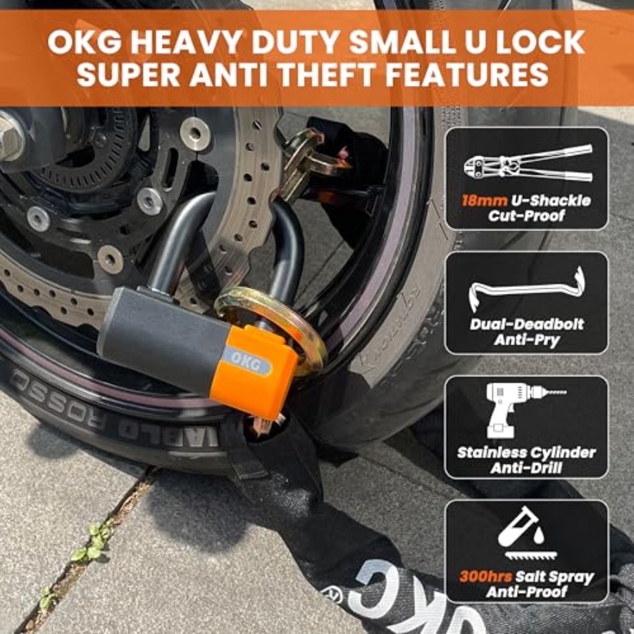 OKG ヘビーデューティー小型Uロック 18mm耐切断マンガ - U Lock Heavy Duty のレビューと価格