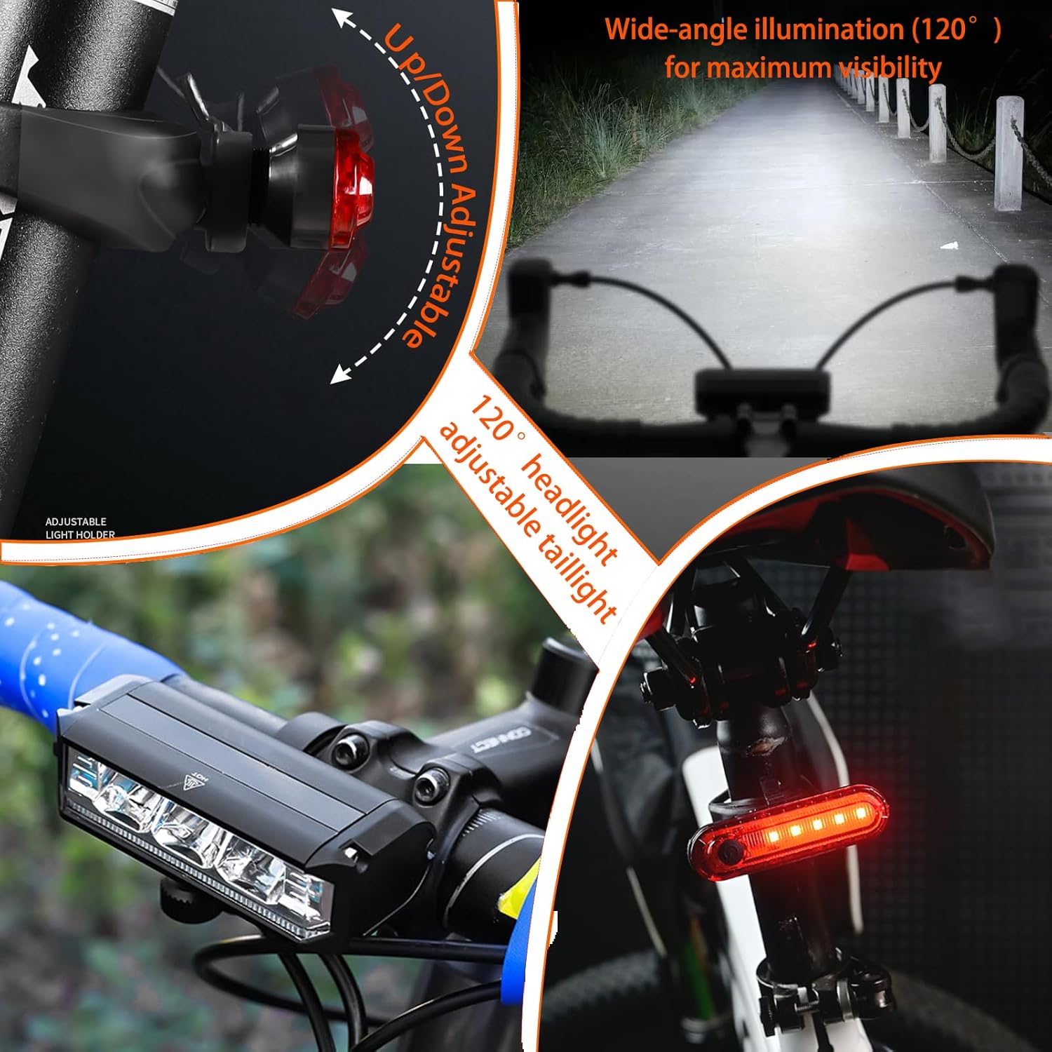 1パック/2パック超明るいLED自転車ライト、マウンテンバイ - Commuting With Road Bike のレビューと価格