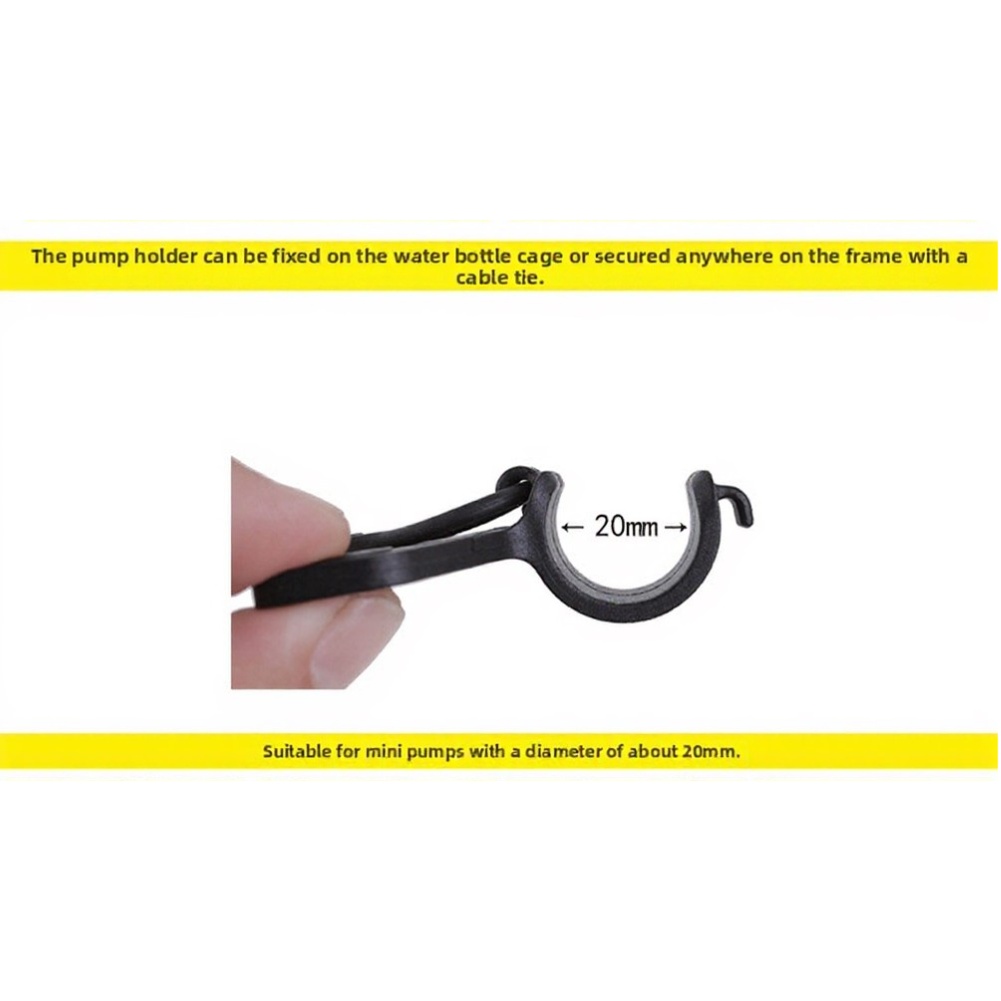 フロアポンプホルダーセット 2個入り ナイロンクランプとシリ - Bike Pump Frame Mount のレビューと価格