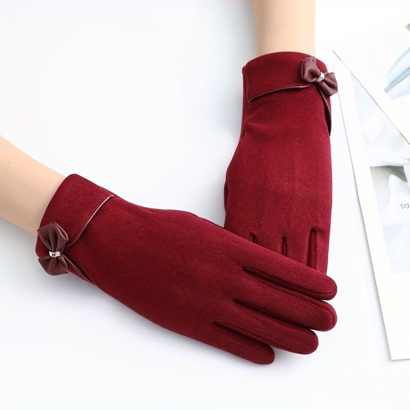 冬用レディースボウタッチスクリーン暖かいアウトドアウェア多用 - Cycling Commute Essentials のレビューと価格