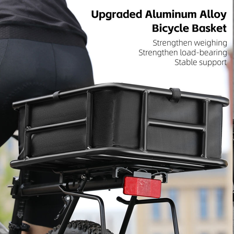 大容量自転車リアバスケットカーゴラッククイックリリース 26 - Cycling For Commute のレビューと価格