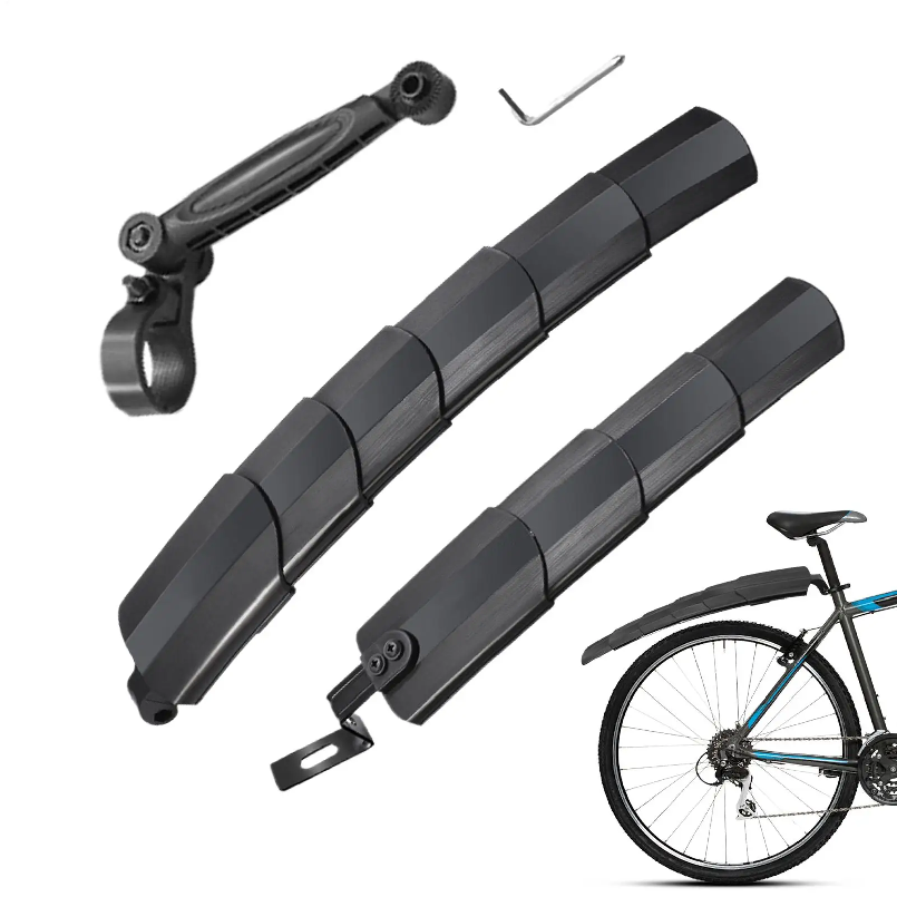 自転車用泥除け 伸縮式自転車前後フェンダー バイク用スプラッ - Commuting With Road Bike のレビューと価格