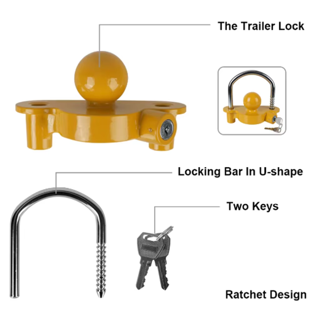 ヘビーデューティートレーラーヒッチロック - 2-5/16イ - U Lock Heavy Duty のレビューと価格