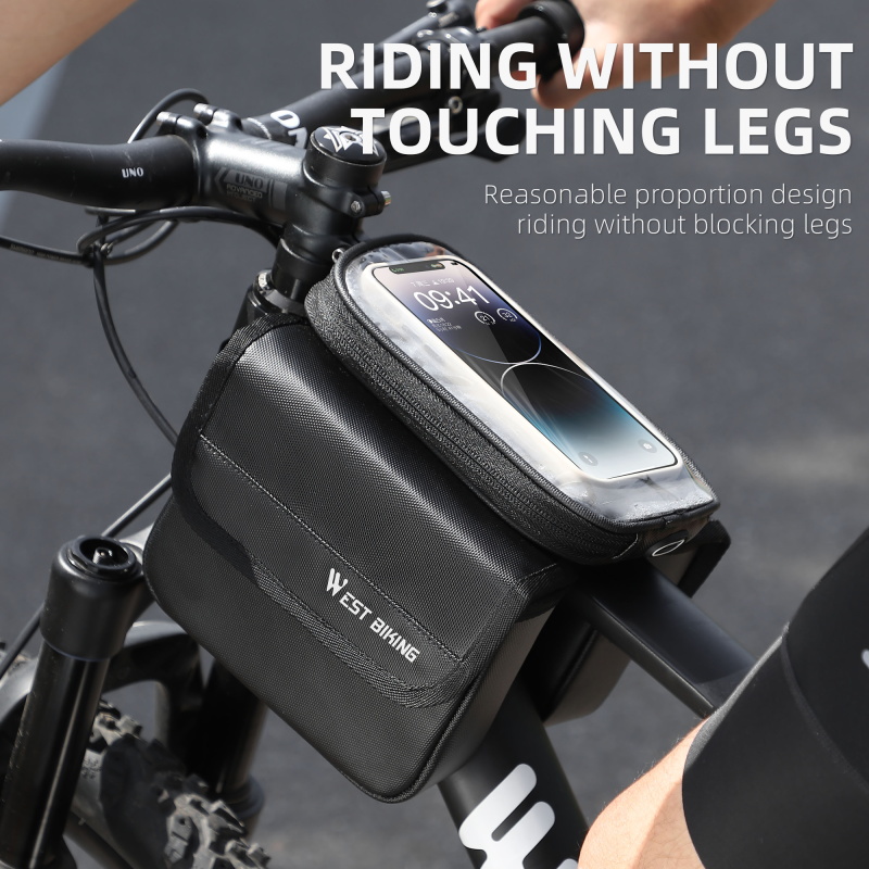 WEST BIKING 防水自転車フレームバッグ ダブルポー - Cycling Journey のレビューと価格