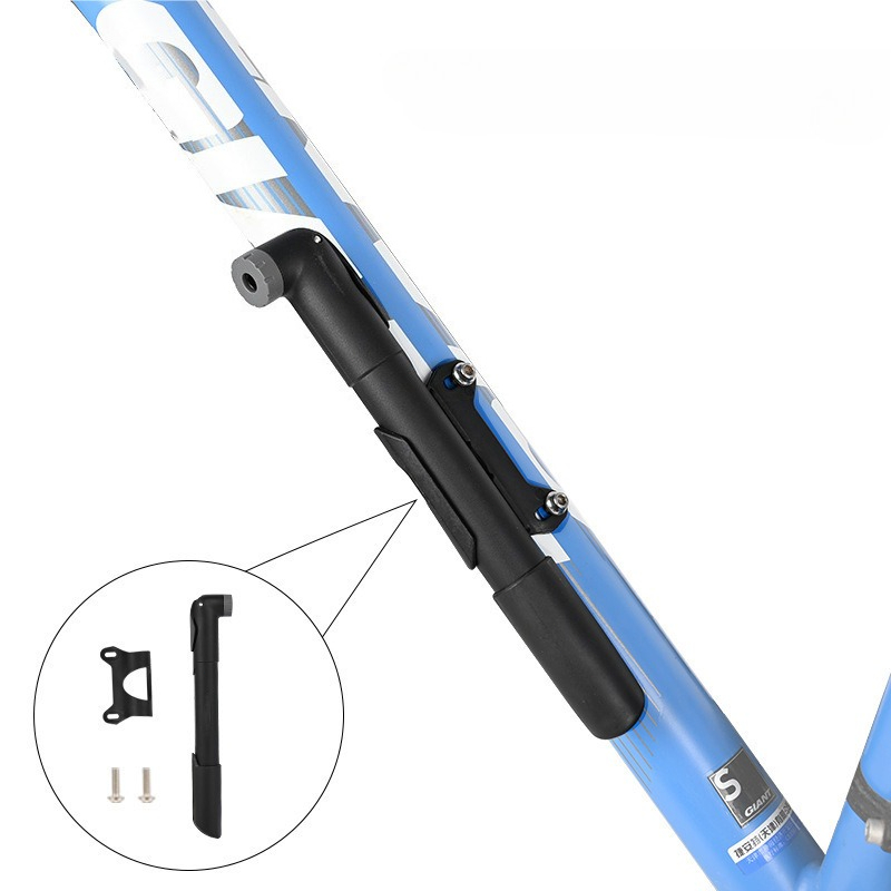 ポータブルバイクポンプ 120PSI - 取付ブラケット付き - Bike Pump Frame Mount のレビューと価格
