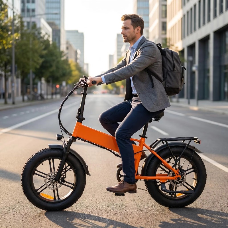 ポータブル折りたたみ式20インチ電動マウンテンバイク500W - Cycling Commute のレビューと価格