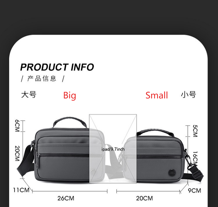 男性用軽量ナイロンクロスボディバッグ - サイクリング通勤用 - Cycling Commute Essentials のレビューと価格
