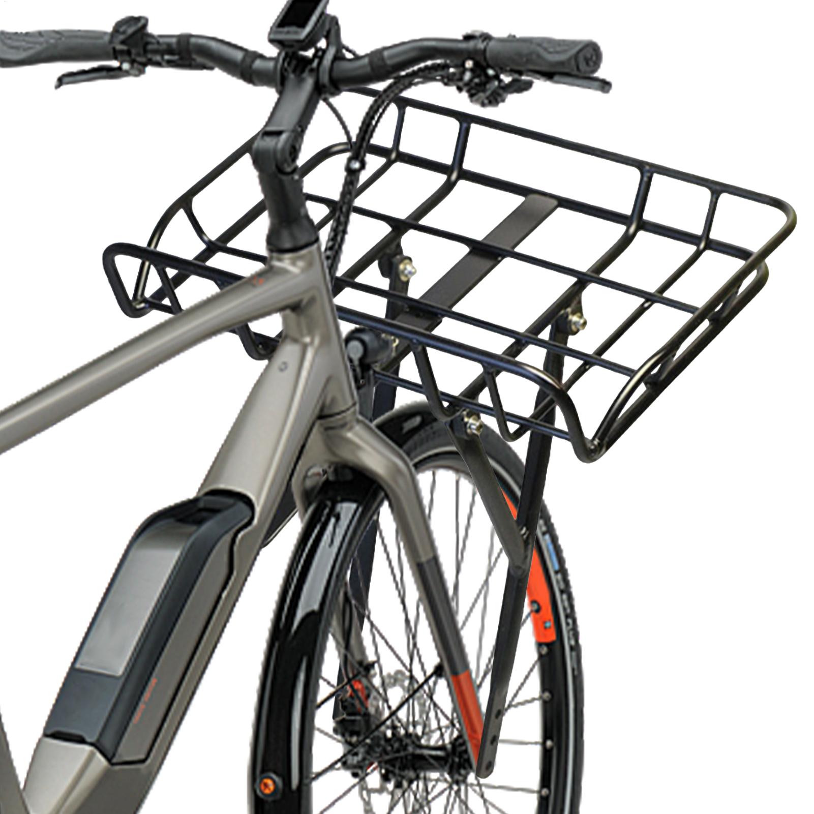 クイックリリース式フロントバイクバスケット 大容量メタルカー - Cycling Commute のレビューと価格