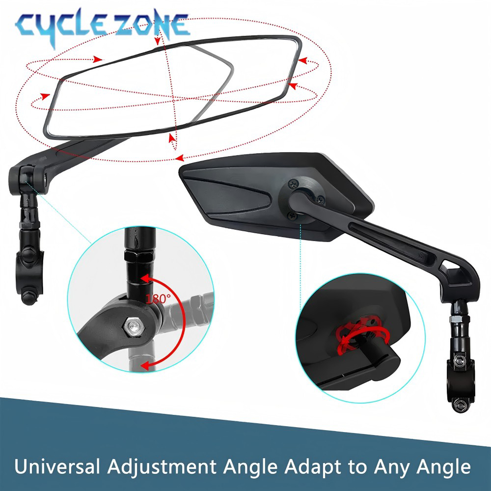360 度調整可能な自転車バックミラー MTB ロードバイク - Cycling Zones のレビューと価格