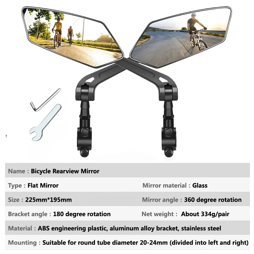 360 度調整可能な自転車バックミラー MTB ロードバイク - Cycling Zones のレビューと価格