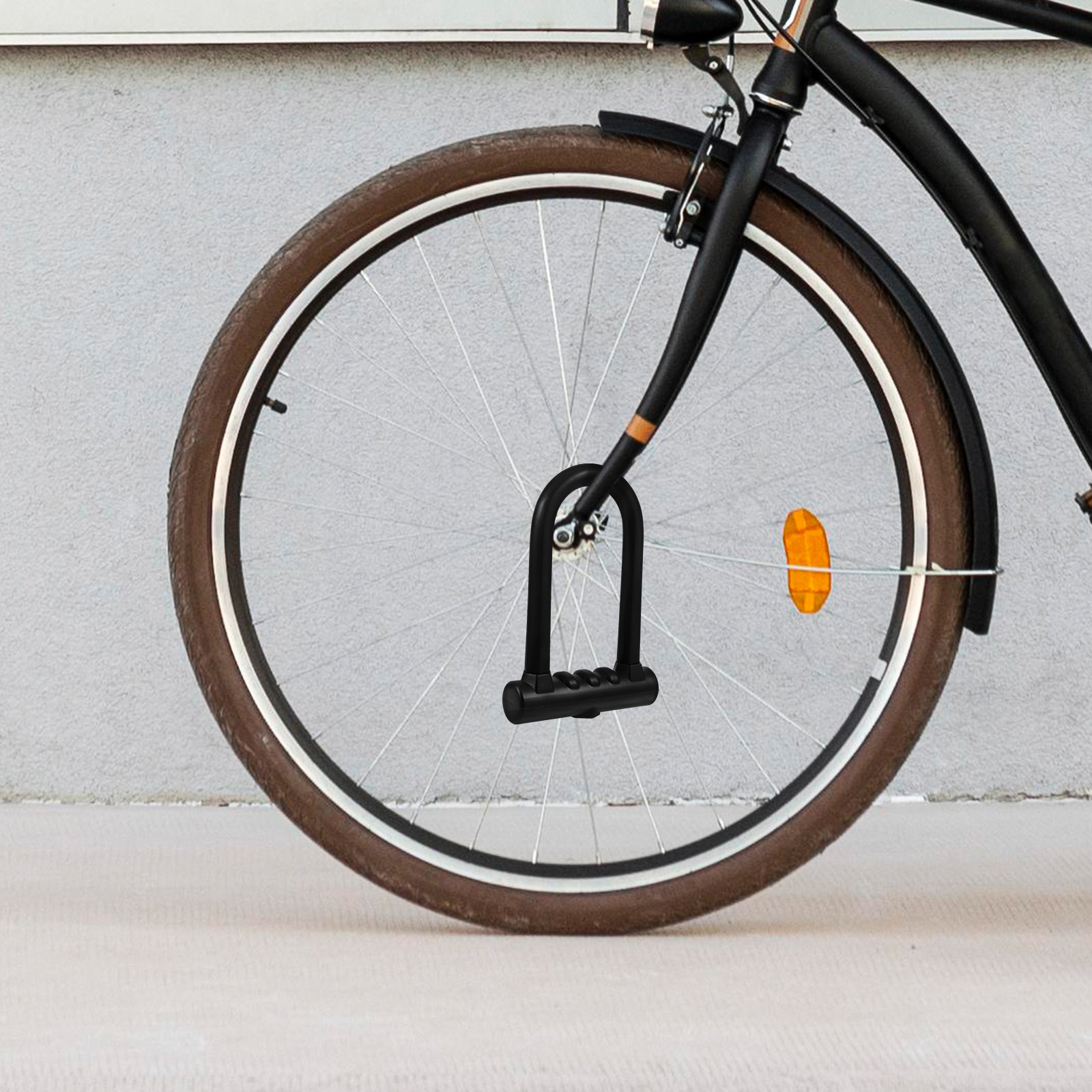 自転車、電動自転車、バイク用高耐久U字型ロック、高強度耐切断 - U Lock Heavy Duty のレビューと価格