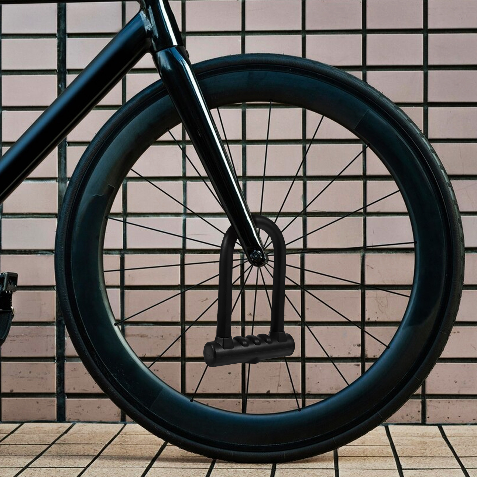 自転車、電動自転車、バイク用高耐久U字型ロック、高強度耐切断 - U Lock Heavy Duty のレビューと価格