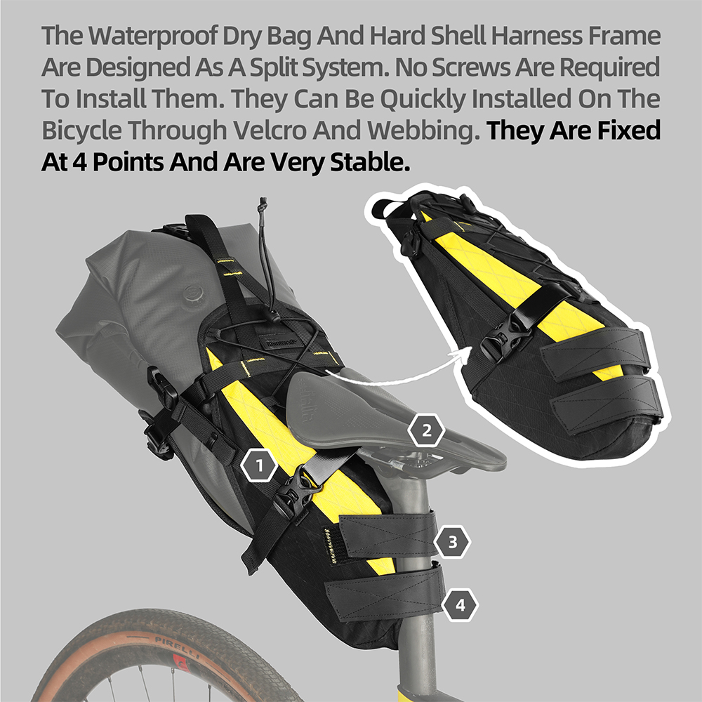 Rhinowalk-改良された自転車シートバッグ,長距離旅行 - Cycling Journey のレビューと価格