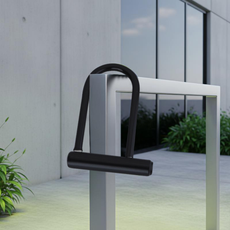 頑丈な盗難防止U字ロック シリコン製厚型耐切創自転車ロック  - U Lock Heavy Duty のレビューと価格