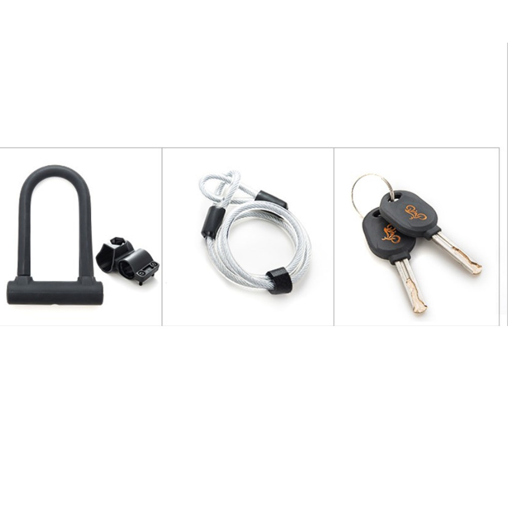 頑丈な黒色の自転車U字ロック、安全な盗難防止ロックチェーンケ - U Lock Heavy Duty のレビューと価格