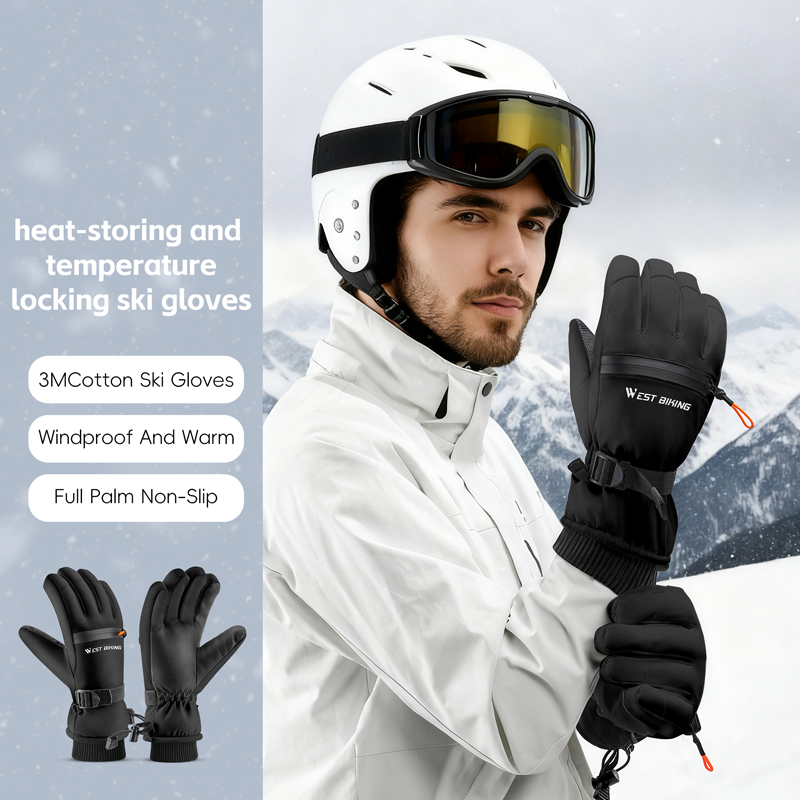 WEST BIKING 3M コットン スキーグローブ 冬用 - Winter Cycling Commute Gear のレビューと価格