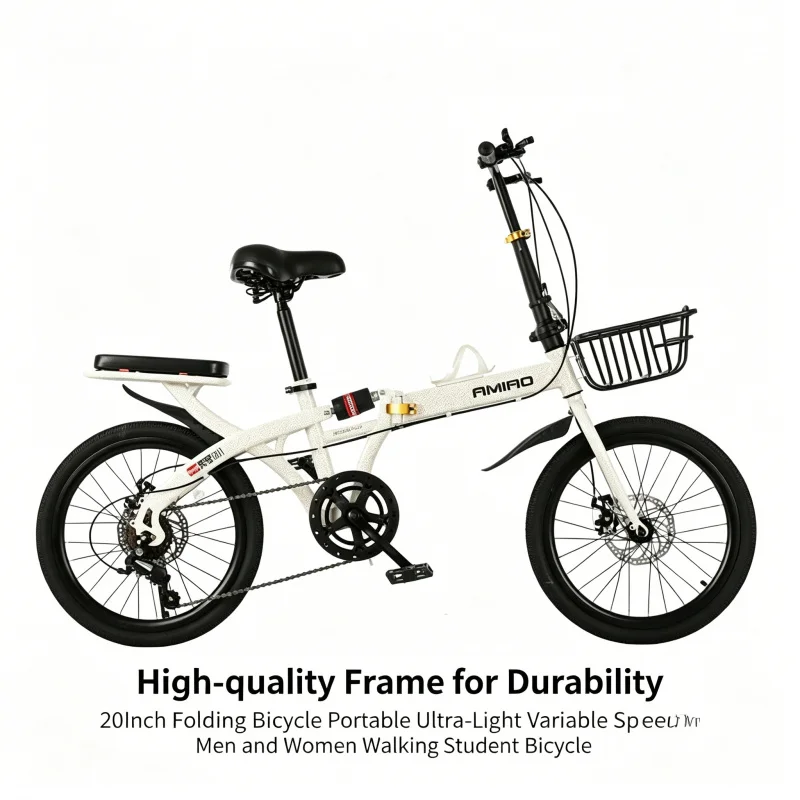 20 インチ超軽量折りたたみ自転車 7 スピードポータブル通 - Commuting With Bike のレビューと価格