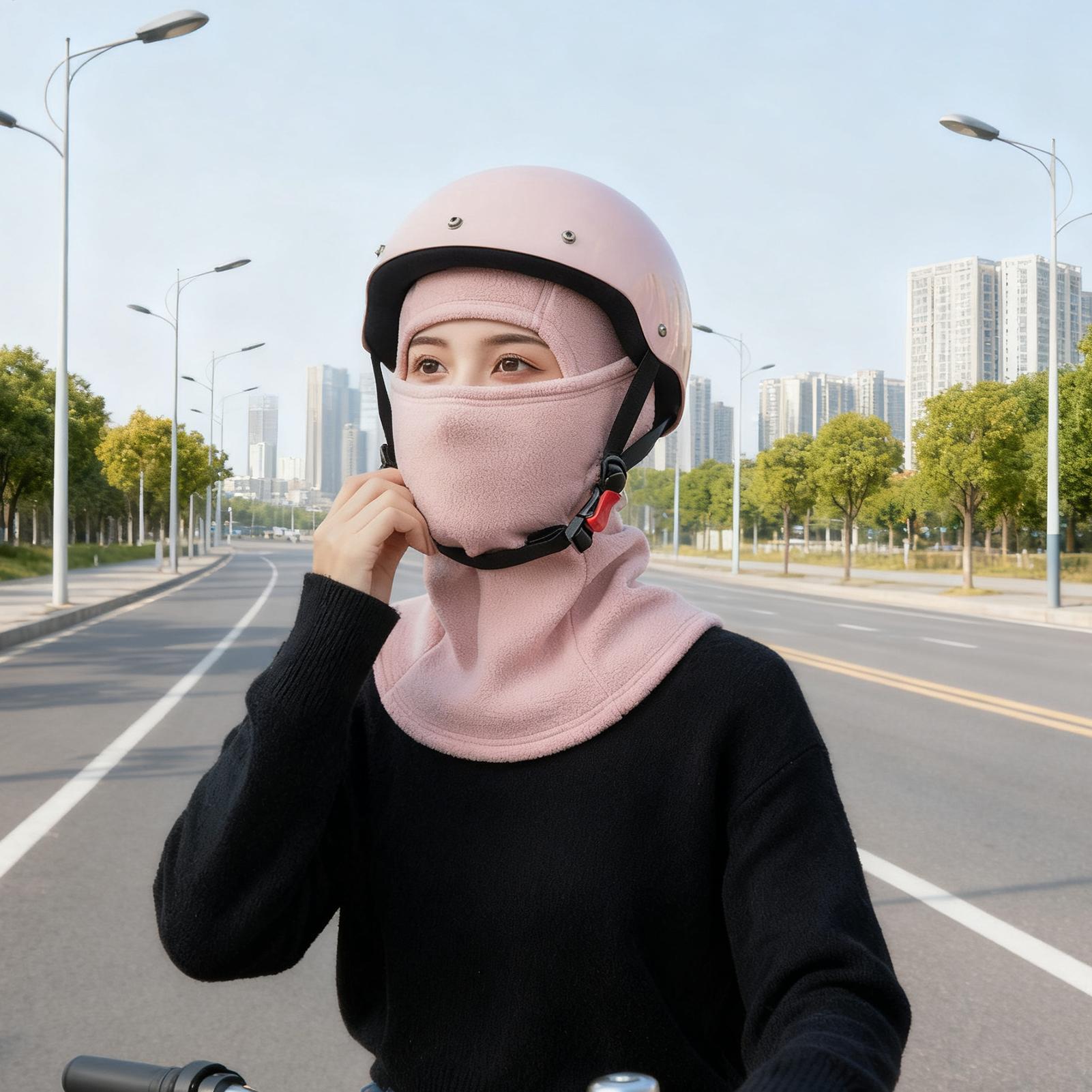 冬用フェイスマスクオートバイネックウォーマーフードギアオート - Winter Cycling Commute Gear のレビューと価格